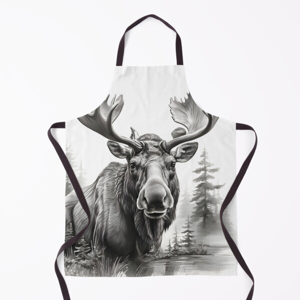 Item preview, Moose pencil drawing designed and sold by Pencil-Art.