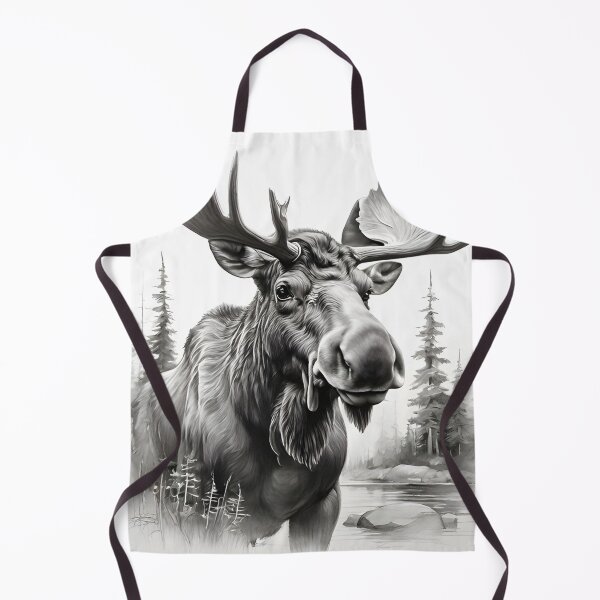 Item preview, Moose pencil drawing designed and sold by Pencil-Art.