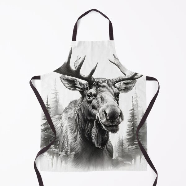 Item preview, Moose pencil drawing designed and sold by Pencil-Art.