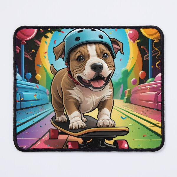 Item preview, Pit Bull Puppy Skateboarding designed and sold by corynewton34.