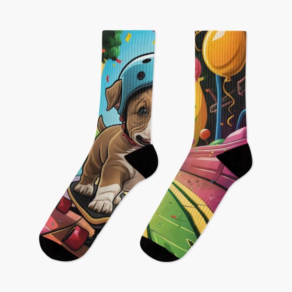 Item preview, Pit Bull Puppy Skateboarding designed and sold by corynewton34.