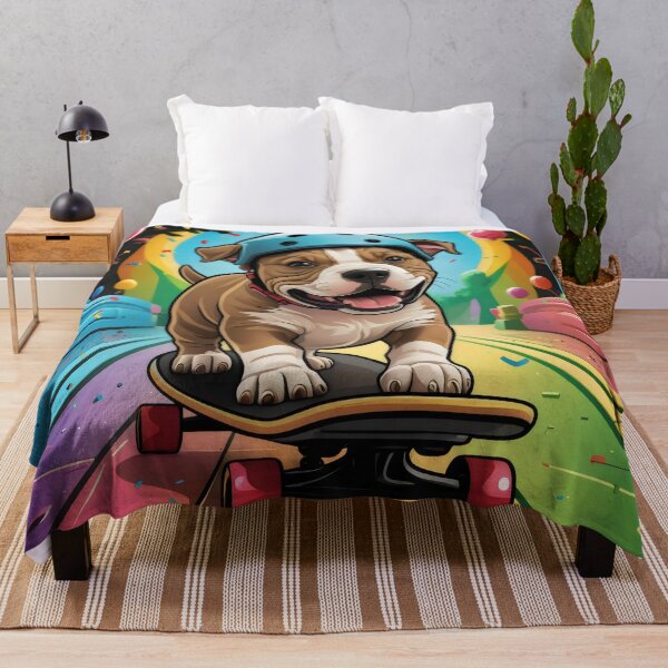 Item preview, Pit Bull Puppy Skateboarding designed and sold by corynewton34.