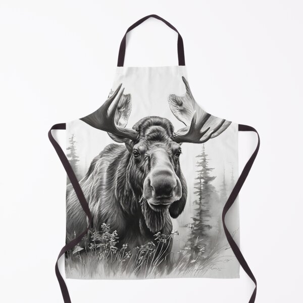 Item preview, Moose pencil drawing designed and sold by Pencil-Art.