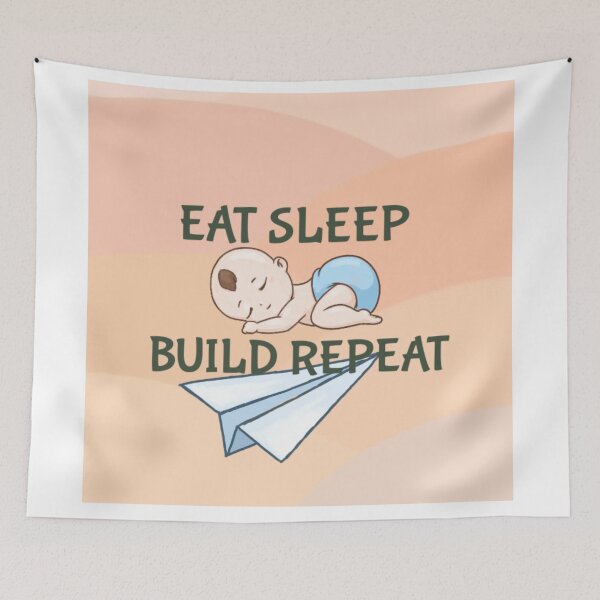 Item preview, Eat sleep build repeat..  designed and sold by AWADHESH  CHAURASIA.
