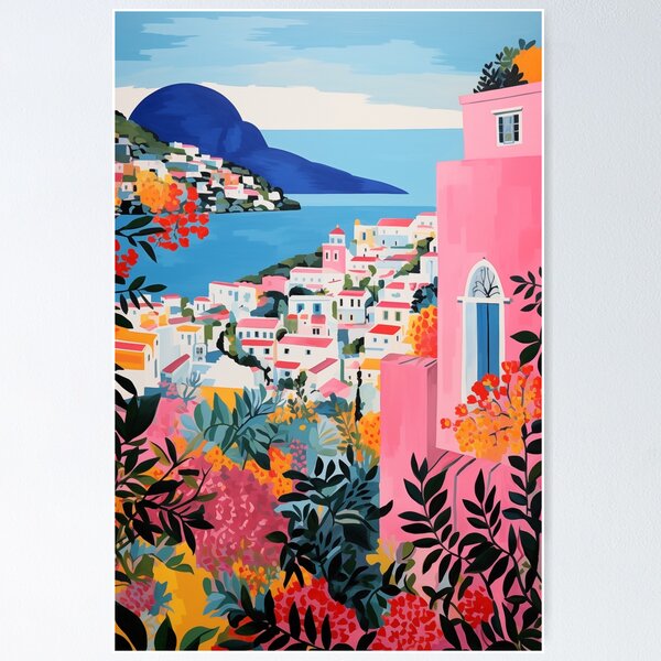 Artikel-Vorschau von Capri Italien Reise Poster, designt und verkauft von peachypoppet.