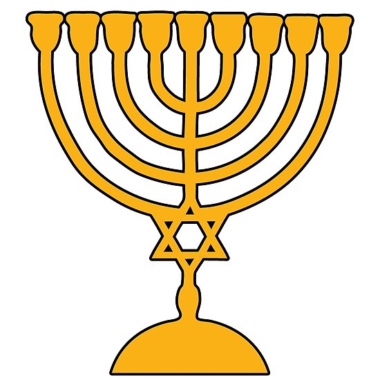 Póster «Candelabro judío menorah hanoukkia» de huggymauve | Redbubble