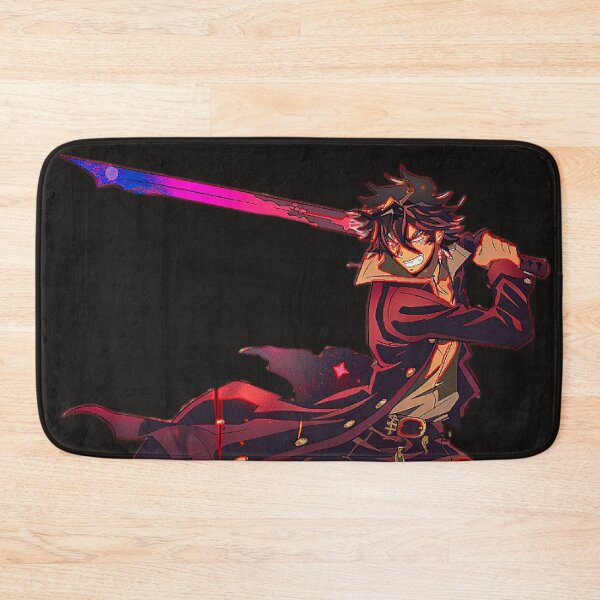 Item preview, "Man with Sword in Black Coat and Red Pants" designed and sold by MYTHIC PEEL STICKERS.