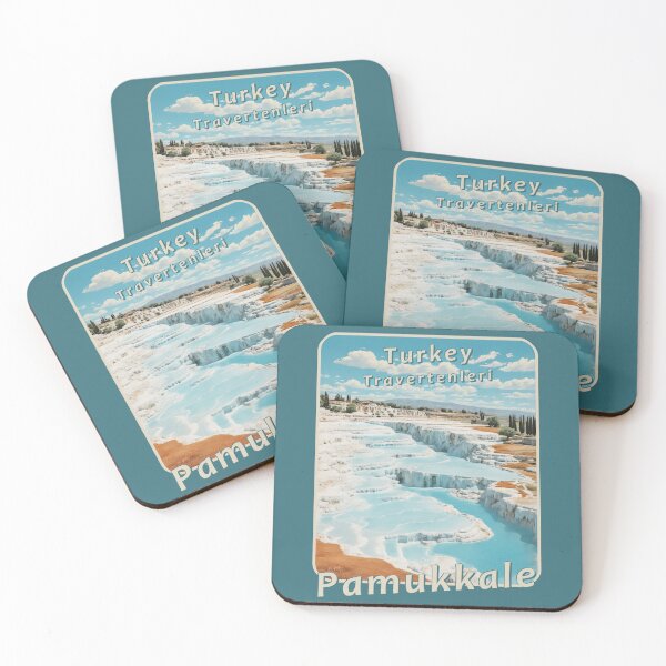 Item preview,  Vintage travel poster - Pamukkale Turkey 50's designed and sold by Museum Of Non-Existing Art.
