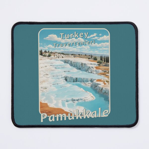 Item preview, Vintage travel poster - Pamukkale Turkey 50's designed and sold by Museum Of Non-Existing Art.