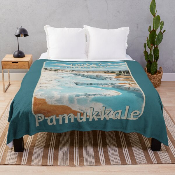 Item preview,  Vintage travel poster - Pamukkale Turkey 50's designed and sold by Museum Of Non-Existing Art.