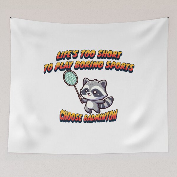 Item preview, Shuttlecock Raccoon designed and sold by LemuellTrends.