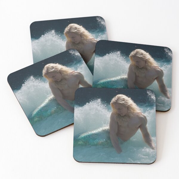 Item preview, Illuminism Style Merman and Waves designed and sold by piscesmermaid.