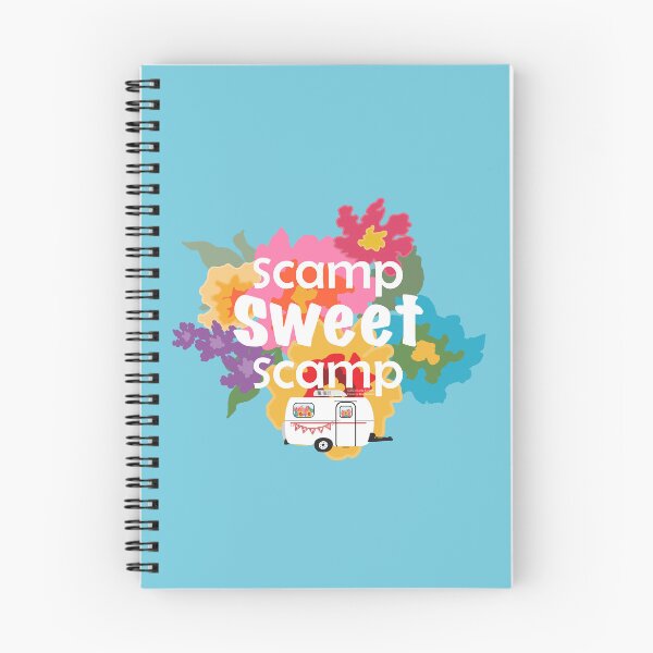 Item preview, Scamp Sweet Scamp - Happy Camper - Iconic Fiberglass Trailer designed and sold by creativebeeshop.