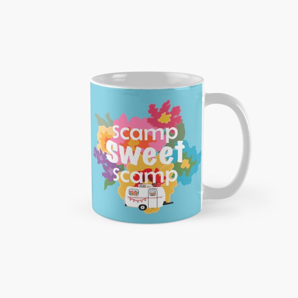 Item preview, Scamp Sweet Scamp - Happy Camper - Iconic Fiberglass Trailer designed and sold by creativebeeshop.