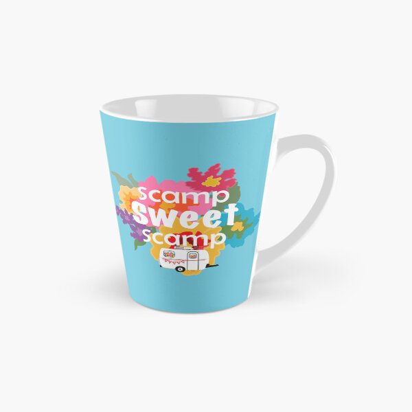 Artikelvorschau, Scamp Sweet Scamp – Happy Camper – Kultiger Fiberglas-Anhänger entworfen und verkauft von creativebeeshop.