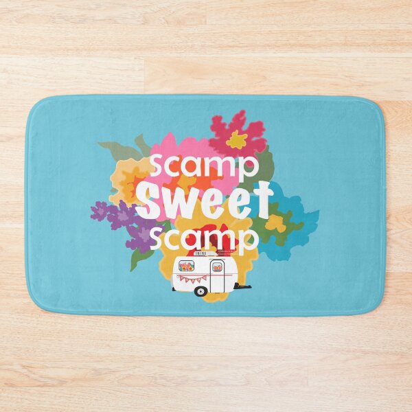Item preview, Scamp Sweet Scamp - Happy Camper - Iconic Fiberglass Trailer designed and sold by creativebeeshop.