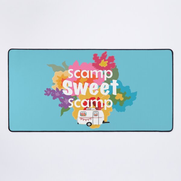 Item preview, Scamp Sweet Scamp - Happy Camper - Iconic Fiberglass Trailer designed and sold by creativebeeshop.