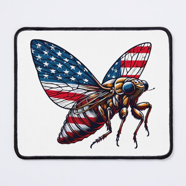 Item preview, Cicada 2024 American Flag 4th Of July Entomology Insect designed and sold by Stick-Artistry.