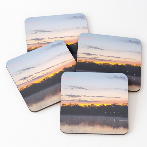 Item preview, lake view golden hour designed and sold by Gigi LoVond Gallery .