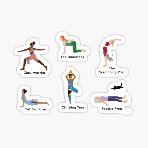 Item preview, Yoga Cats designed and sold by FunandWhimsy.