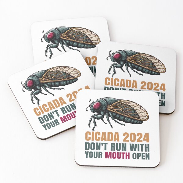 Item preview, Cicada 2024 Funny Don't Run With Your Mouth Open Insect Entomology designed and sold by Stick-Artistry.