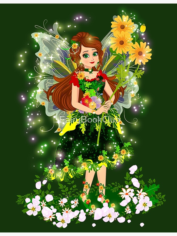 Thumbnail 3 of 3, Poster, The Romantic Forest Wedding Of Trayna The Forest Fairy™ designed and sold by FairyBookClub.