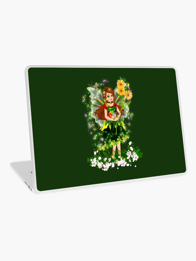 Thumbnail 1 of 2, Laptop Skin, The Romantic Forest Wedding Of Trayna The Forest Fairy™ designed and sold by FairyBookClub.