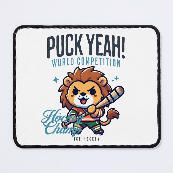 Item preview, Puck Yeah Lion designed and sold by LemuellTrends.