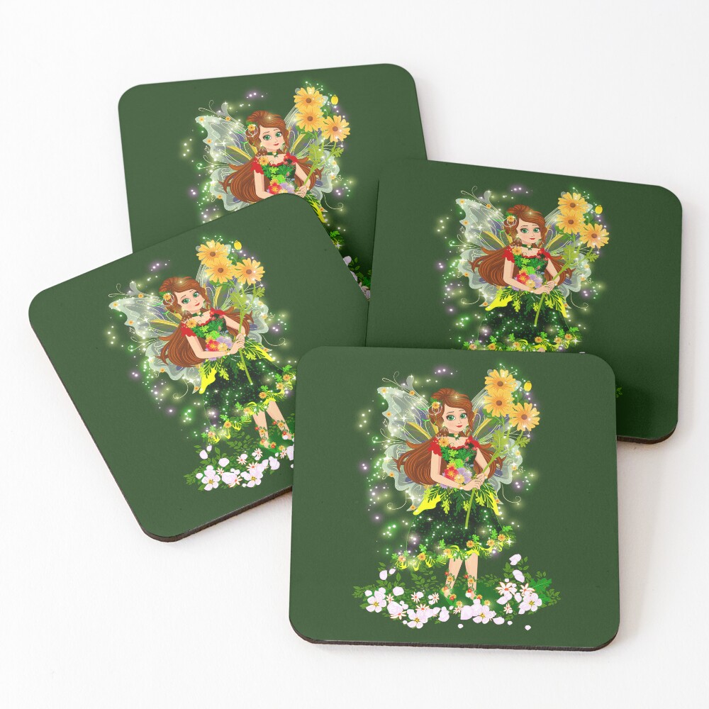 Item preview, Coasters (Set of 4) designed and sold by FairyBookClub.