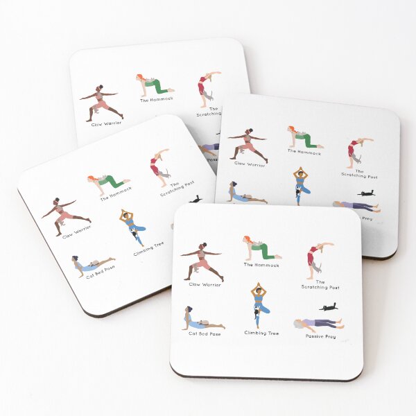 Item preview, Yoga Cats designed and sold by FunandWhimsy.