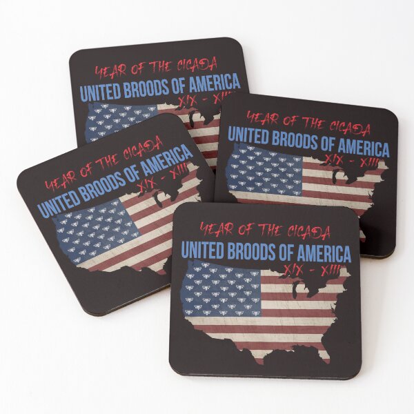 Item preview, CICADA MAP 2024 , United Broods of America ,inspired by American flag designed and sold by Meedbubble2-0.