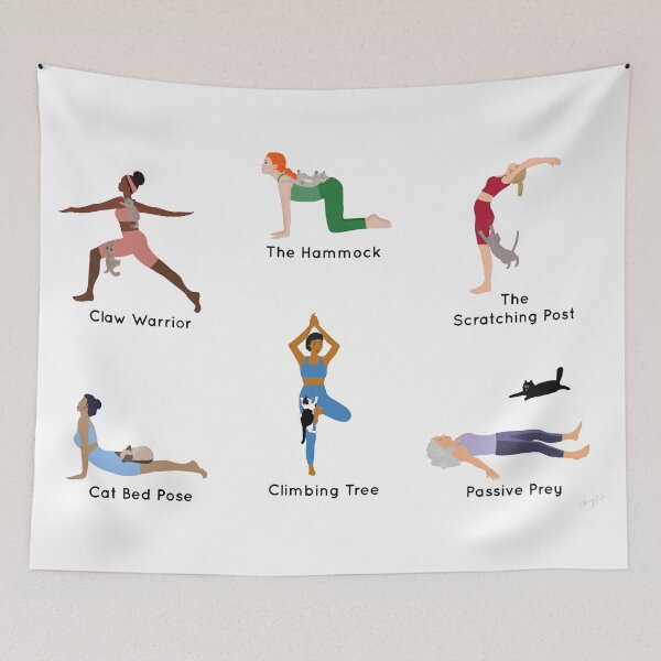 Item preview, Yoga Cats designed and sold by FunandWhimsy.