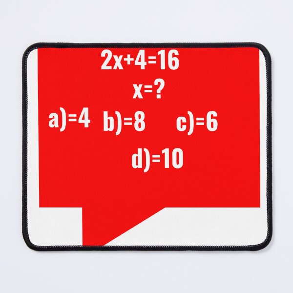 Item preview, math - question - equation designed and sold by Constructive27.