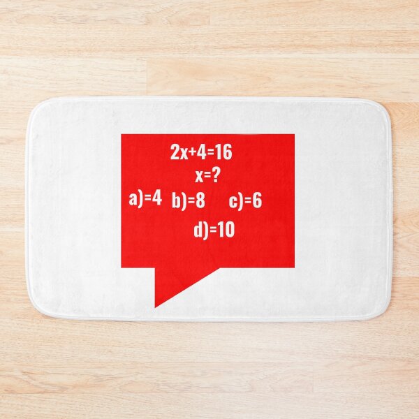 Item preview, math - question - equation designed and sold by Constructive27.