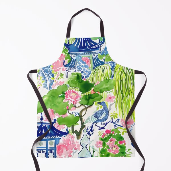 Item preview, Blue bird in chinoiserie garden designed and sold by SophieClimaArt.