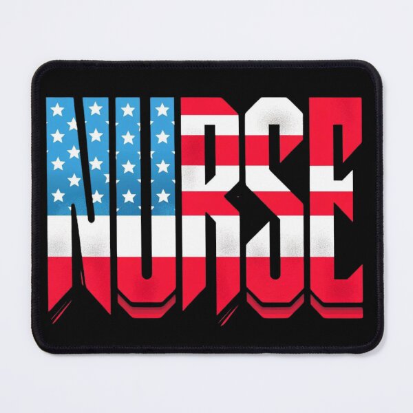 Item preview, Patriotic Nurse Flag Letter Art designed and sold by BeansHotTees.