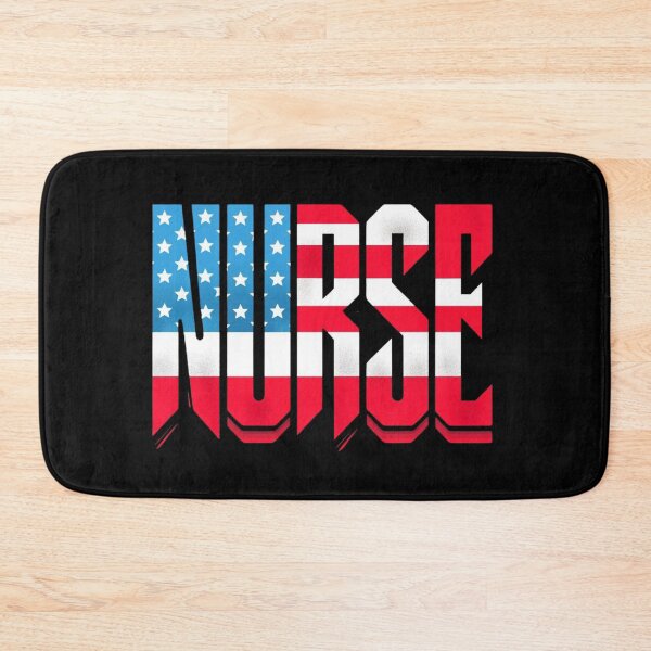 Item preview, Patriotic Nurse Flag Letter Art designed and sold by BeansHotTees.