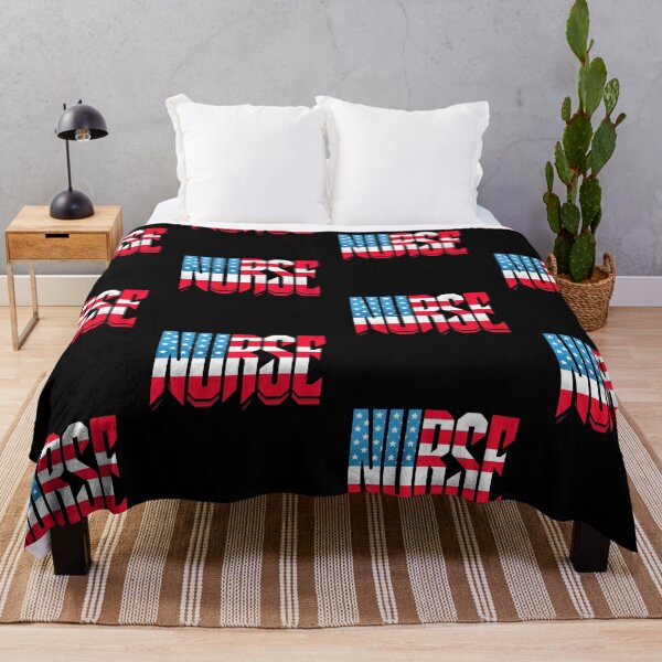 Item preview, Patriotic Nurse Flag Letter Art designed and sold by BeansHotTees.