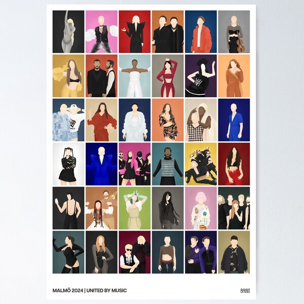 Item preview, Eurovision 2024 Artists designed and sold by balpez.