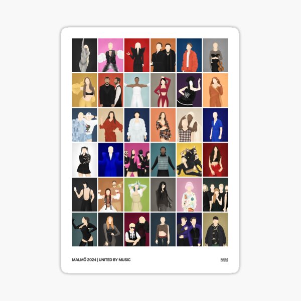 Item preview, Eurovision 2024 Artists designed and sold by balpez.