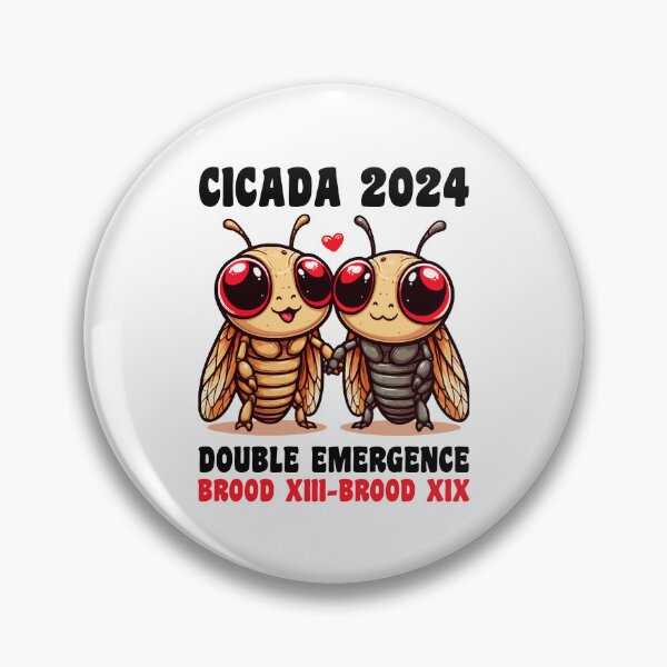 Item preview, Cicada 2024 Double Emergence Brood XIII And Brood XIX Insect designed and sold by Stick-Artistry.