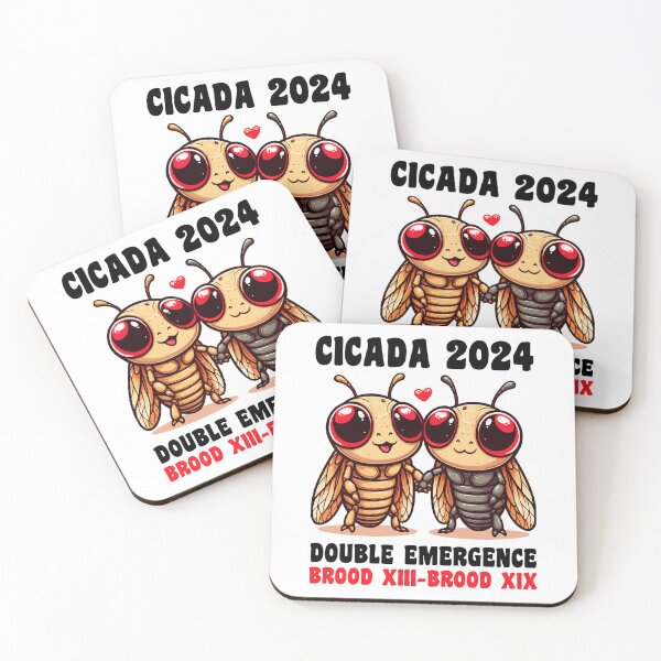 Item preview, Cicada 2024 Double Emergence Brood XIII And Brood XIX Insect designed and sold by Stick-Artistry.