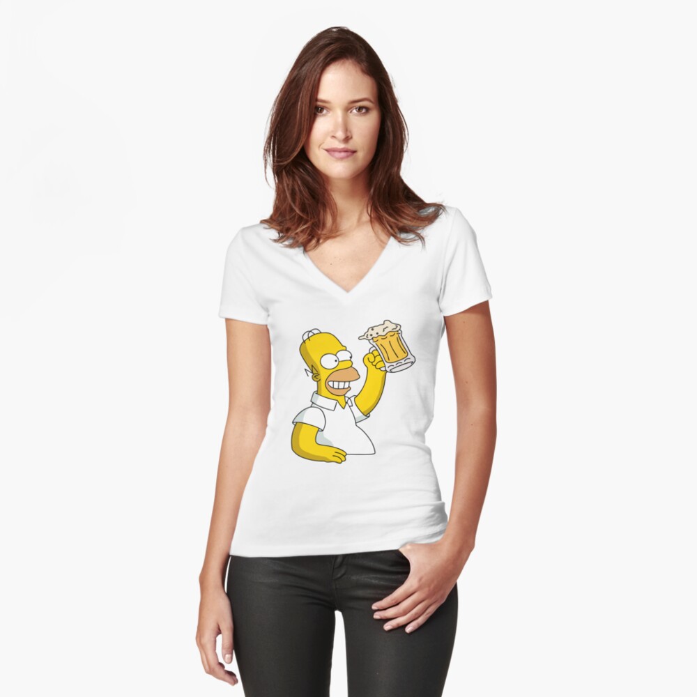 Item preview, Fitted V-Neck T-Shirt designed and sold by burak-kp.