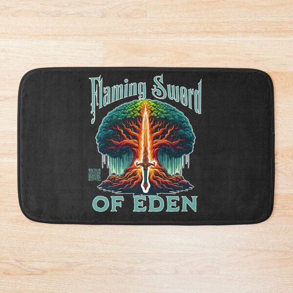 Item preview, Flaming Sword Of Eden designed and sold by WolfeTEES.