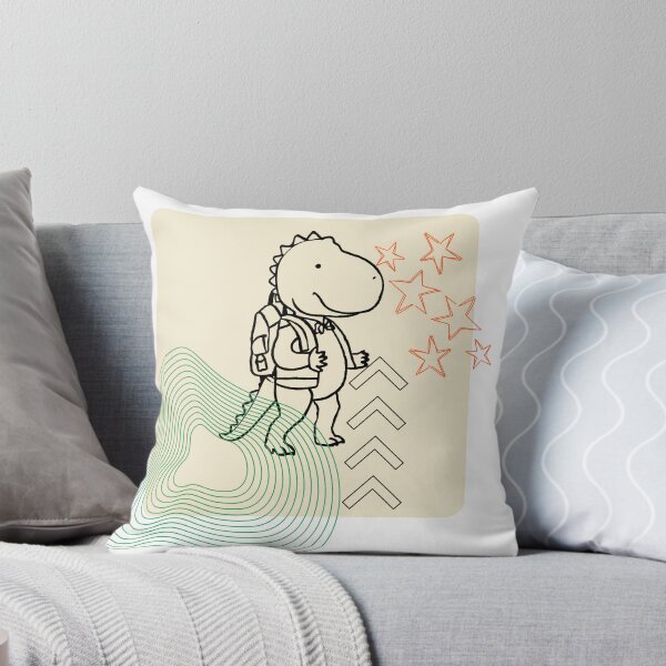 Item preview, Dino with a backpack abstract designed and sold by megancdolan7.