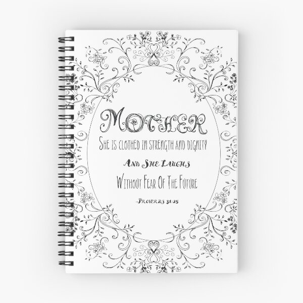 Item preview, "Mother" art with antique style filigree and scrolls and bible verse designed and sold by MichCortez9.