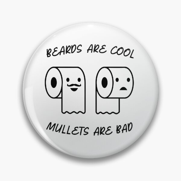 Item preview, "Whimsical Toilet Paper Tee: Beards vs. Mullets!" designed and sold by Brian Hibbs.