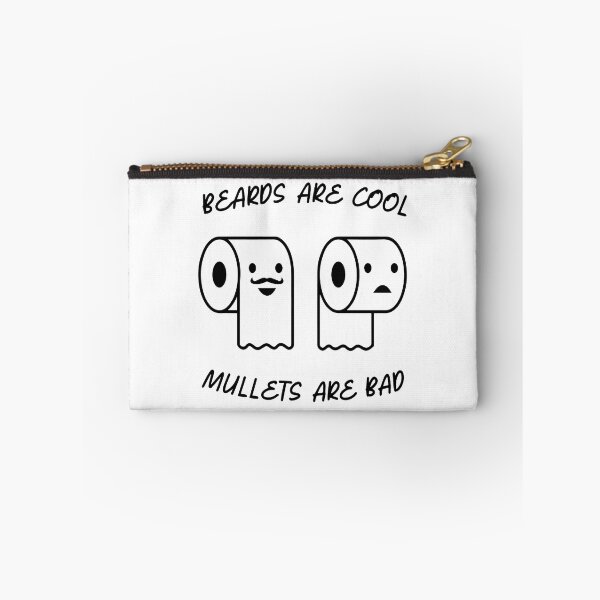 Item preview, "Whimsical Toilet Paper Tee: Beards vs. Mullets!" designed and sold by Brian Hibbs.