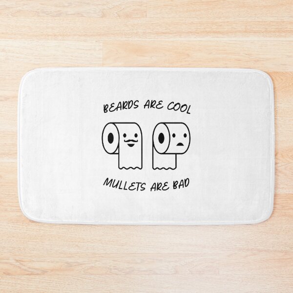 Item preview, "Whimsical Toilet Paper Tee: Beards vs. Mullets!" designed and sold by Brian Hibbs.