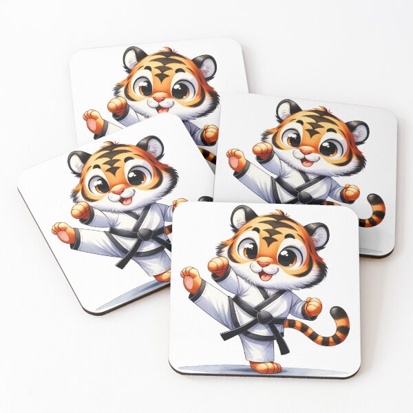 Item preview, Cute tiger and karate! designed and sold by fribabywonder.